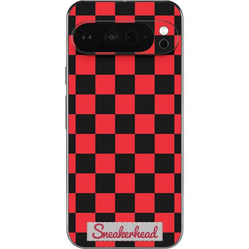 Sneakerhead Red Checkered Pixel 9 Pro XL Skin